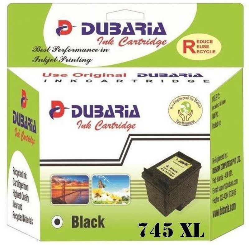 Dubaria 745 XL Cartridge Compatible for Canon PG 745 XL Cartridge for Use in MG2470, MG2570, iP2870 Printers Green Ink Cartridge