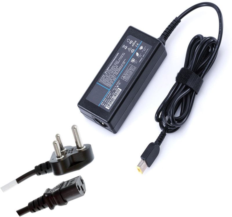 VGTECH Laptop adapter Compatible with Edge E450 20DC003UUS/T440 20B70046US/X1 Carbon 3460-23U 65 W Adapter  (Power Cord Included)