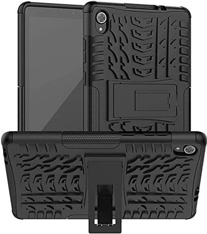 SkyTree Back Cover for Lenovo Tab M8 (3rd Gen)  (Black, Rugged Armor)