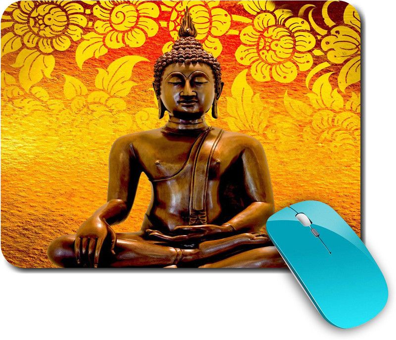whats your kick Lord Buddha | God | Buddha | Stylish | Printed Mouse Pad /Designer Waterproof Coating Gaming Mouse Pad For Desktop/Laptop (Multi6) Mousepad  (Multicolor)