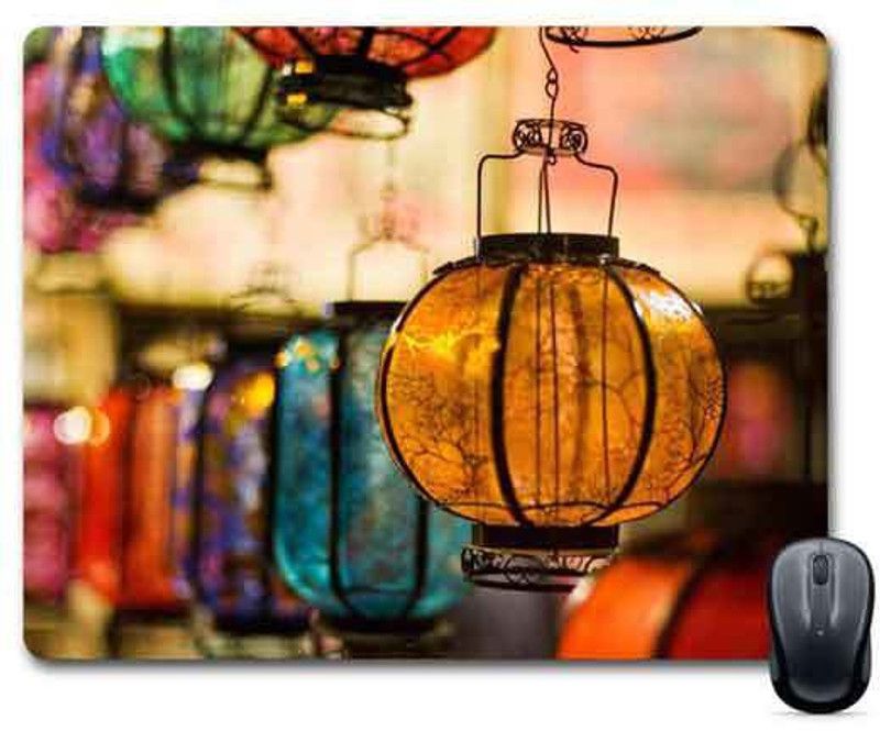 FABTODAY Designer Lamp Anti-Skid Mouse Pad for Desktop, Laptop, Computer and Gaming (Product ID - 0013) Mousepad  (Multicolor)