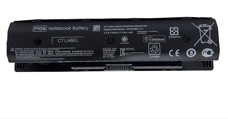 TechSonic TPN-Q118 TPN-Q119 TPN-Q120 TPN-Q121 TPN-Q122 6 Cell Laptop Battery