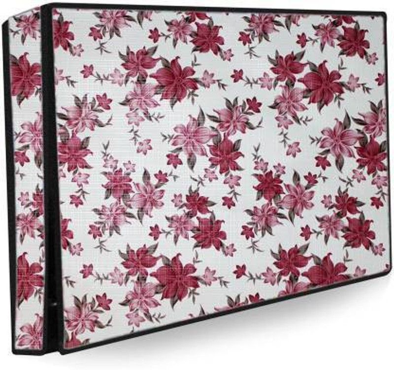 AAVYA UNIQUE FASHION for 50 inch LED::LCD::LED Monitor - AUFLED_50inchMaroonFlower_01  (Multicolor)