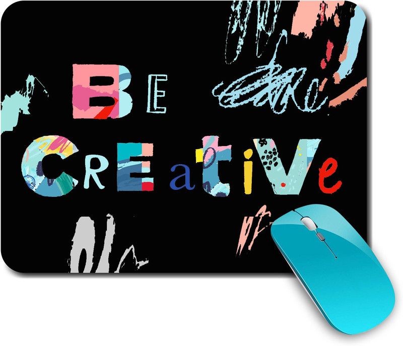 whats your kick Creative | Idea's | Designer | Freelancer |Creative | Printed Mouse Pad/Designer Waterproof Coating Gaming Mouse Pad For Computer/Laptop (Multi2) Mousepad  (Multicolor)