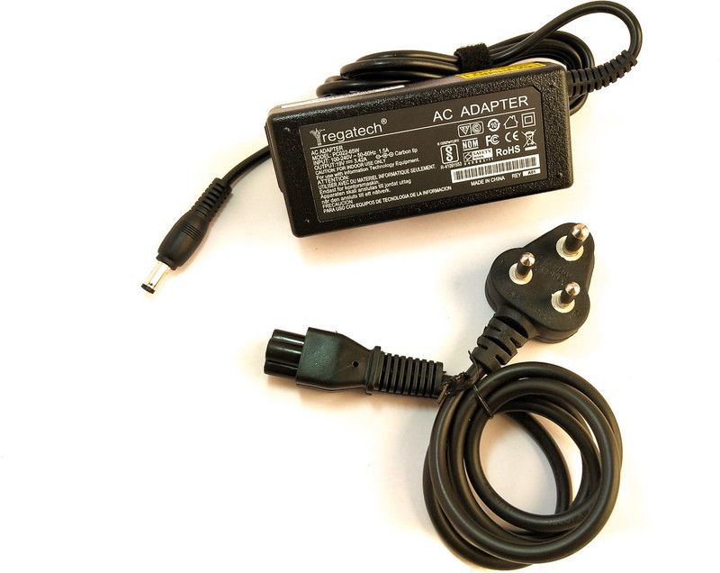 Regatech Charger X451, X451C, X451CA, X452 19V 3.42A 65 W Adapter  (Power Cord Included)