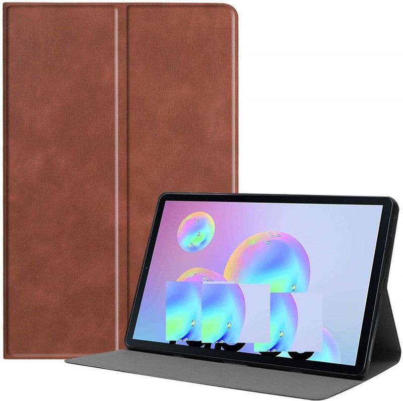 realtech Flip Cover for Lenovo Tab K10 FHD 10.3 inch (TB-X6C6F/TB-X6C6X/TB-X6C6NBF)  (Brown, Grip Case, Pack of: 1)