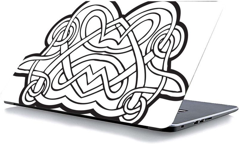 qth LINE ART LAP-0871 VINYL Laptop Decal 15.6