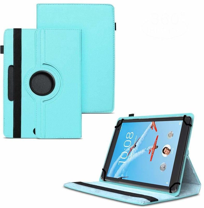 TGK Flip Cover for Lenovo Tab E8 8 inch  (Blue, Shock Proof, Pack of: 1)