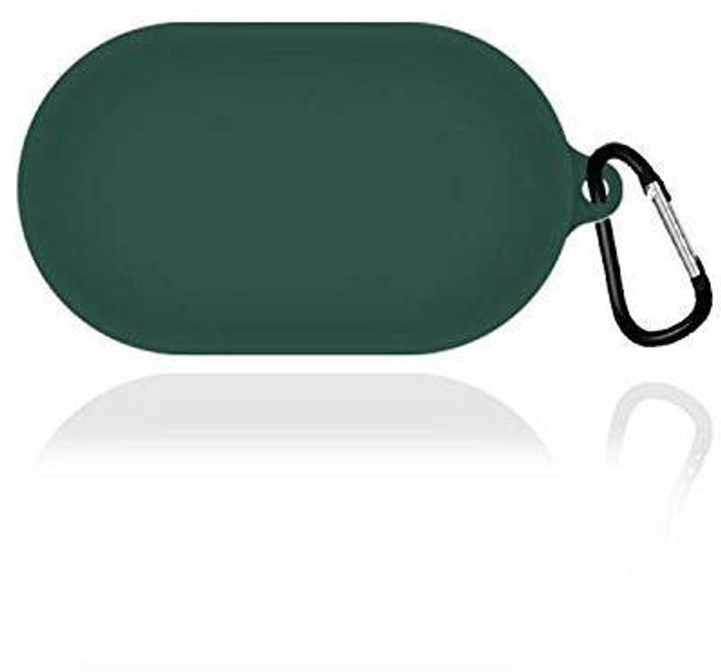 YGC Front & Back Case for BOAT AIRDOPES 441/443 TWS EARBUDS CASE  (Green, Dual Protection, Silicon, Pack of: 1)