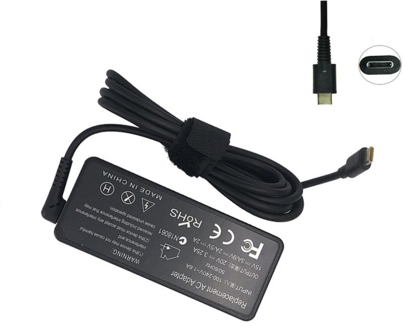 LapCharge L_novo GX20P92532 Type C laptop charger 65 W Adapter(Power Cord Included) 65 W Adapter  (Power Cord Included)