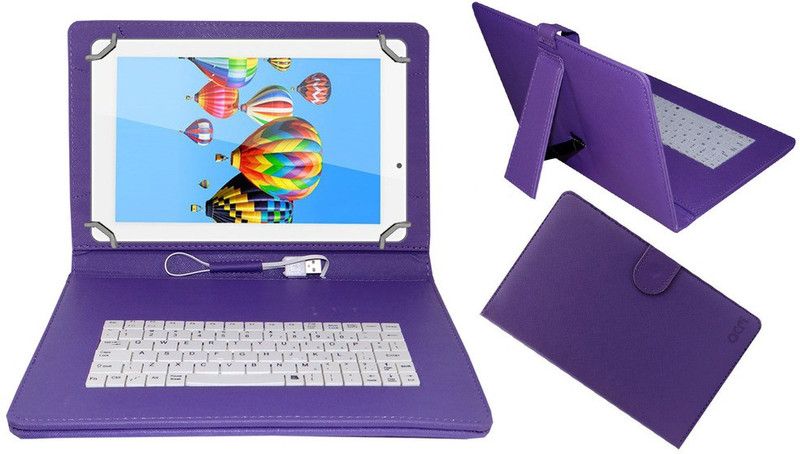 ACM Keyboard Case for Digiflip Xt911 Tab Keyboard Cover  (Purple, Pack of: 1)