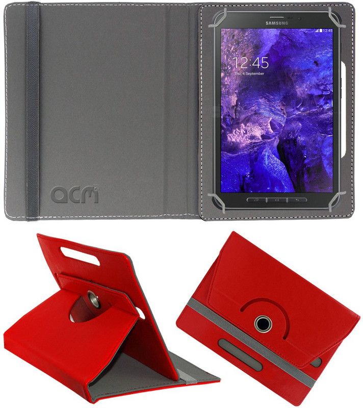 ACM Flip Cover for Samsung Galaxy Tab Active  (Red, Cases with Holder, Pack of: 1)
