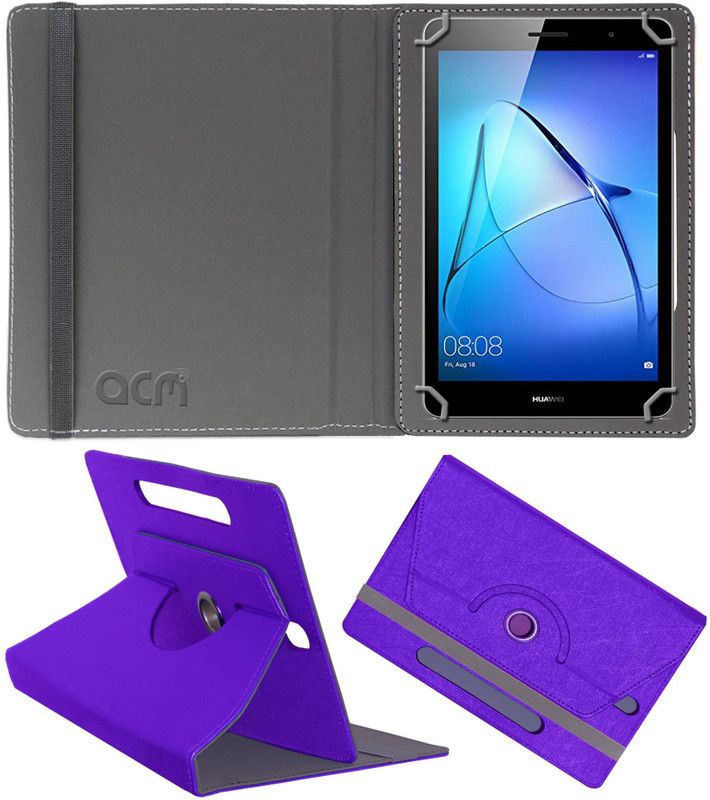 ACM Flip Cover for Huawei Mediapad T3 8"  (Purple, Cases with Holder, Pack of: 1)