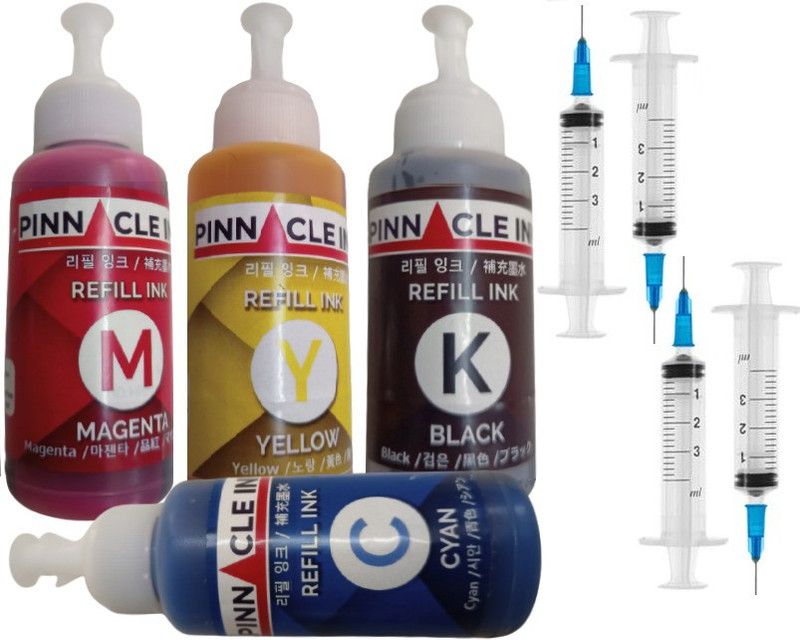 PINNACLE Compatible Refill Ink For Bro DCP-T525W Tri-Color Ink Bottle
