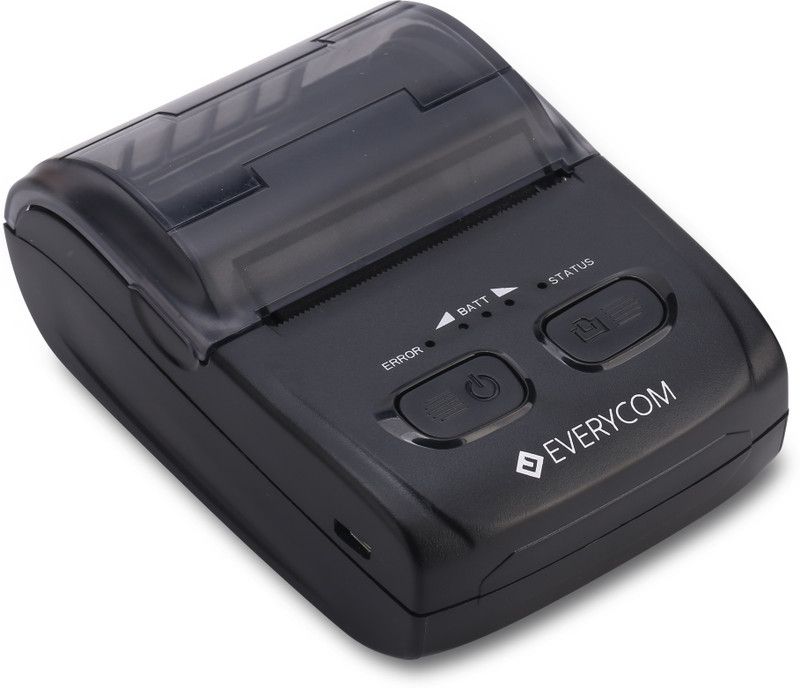 EVERYCOM EC-300 Mini Direct Thermal Printer Portable Receipt Machine 1500 mAh (Black) Thermal Receipt Printer