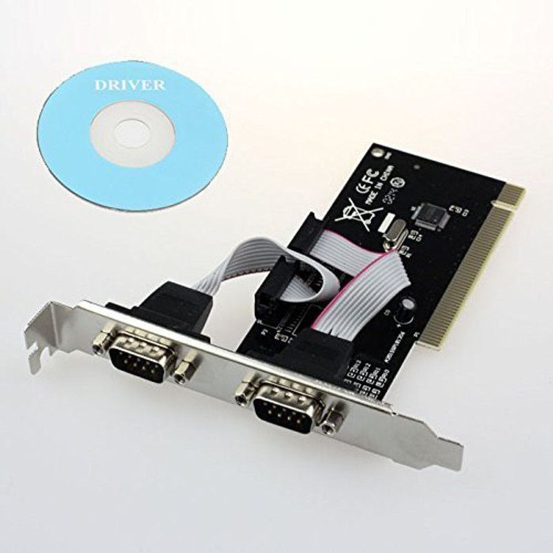 Smacc PCI SERIAL CARD 2 PORT Network Interface Card  (Black)