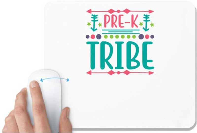 UDNAG White Mousepad 'Student teacher | Pre-k tribe' for Computer / PC / Laptop [230 x 200 x 5mm] Mousepad  (White)