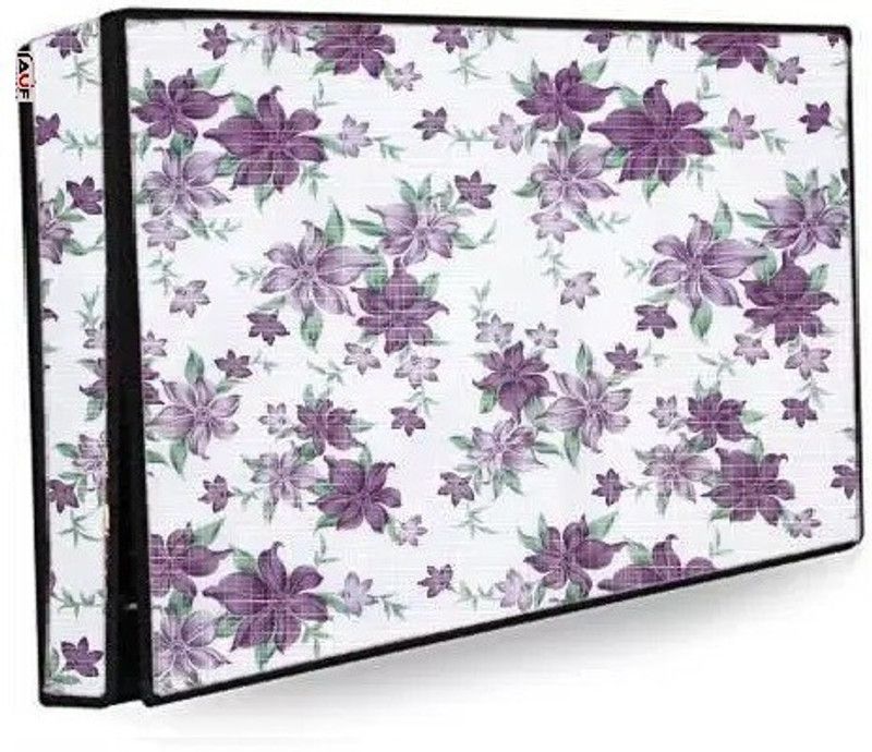 AAVYA UNIQUE FASHION for 24 inch LED::LCD::LED Monitor - AUFLED_24inchPurpleFlower_01  (Multicolor)