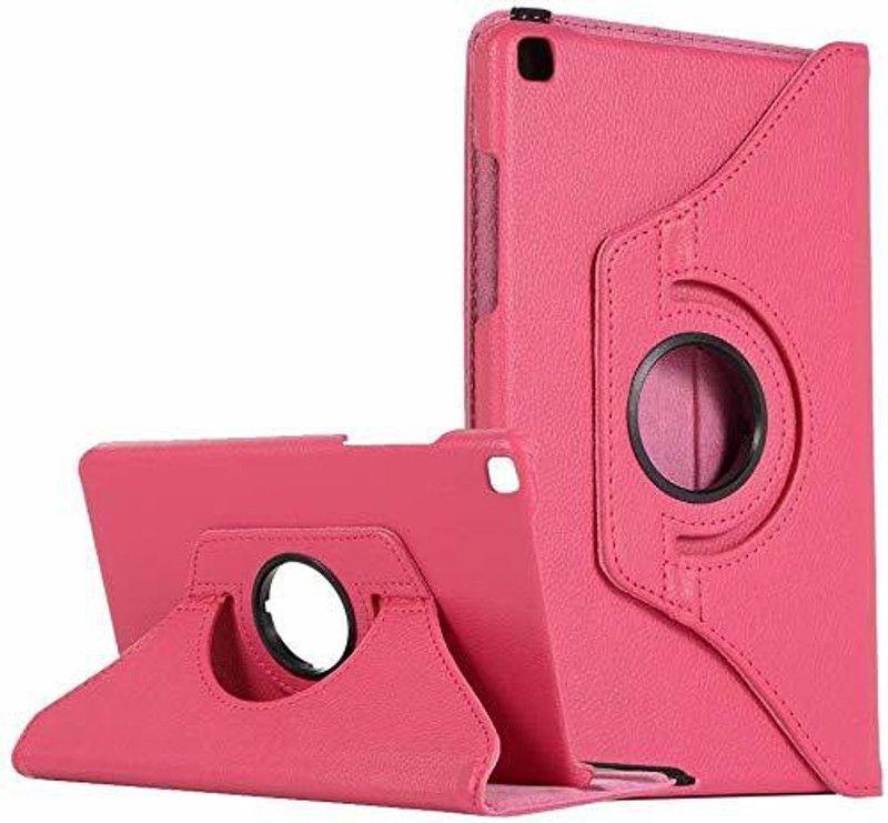 M cart Flip Cover for Rotate Cover T290-295-Pink, Samsung Galaxy Tab Rotate Cover T290-295  (Pink, Grip Case)