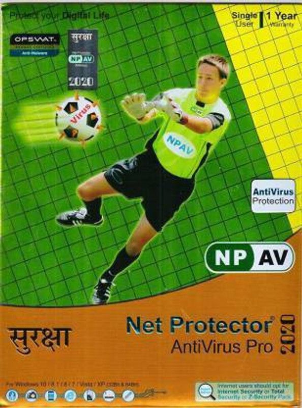 Net Protector Anti-virus 1 User 1 Year  (CD/DVD)