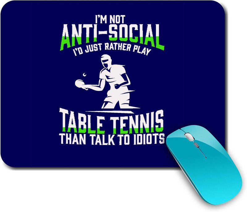 whats your kick Table Tennis | Sports | Game | Fitness |Creative | Printed Mouse Pad/Designer Waterproof Coating Gaming Mouse Pad For Computer/Laptop (Multi16) Mousepad  (Multicolor)
