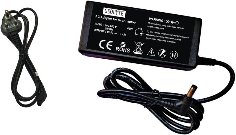 GEOBYTE 730TXV 65 W Adapter  (Power Cord Included)