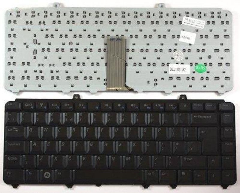 TECHCLONE Laptop Keyboard Replacement for Dell Inspiron 1420 1520 1525 1526 1540 Internal Laptop Keyboard  (Black)