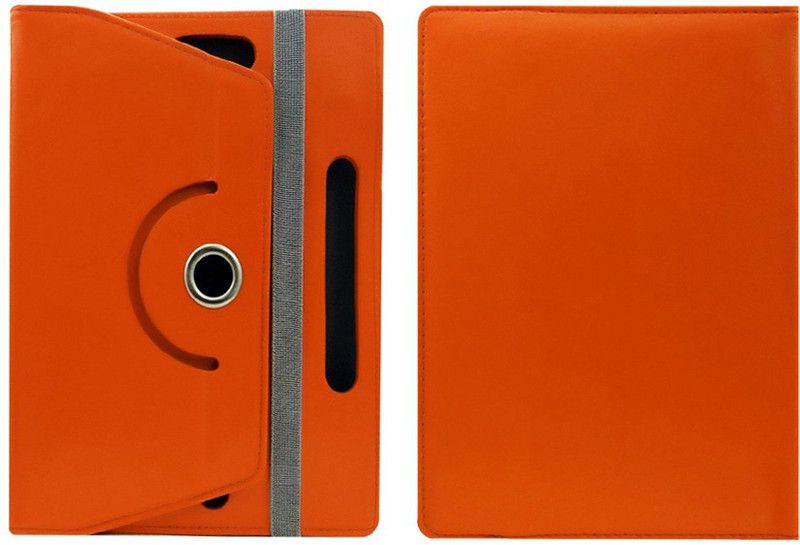 Cutesy Front & Back Case for VOYO 378851 Phablet (10.1-inches)  (Orange, Cases with Holder, Pack of: 1)