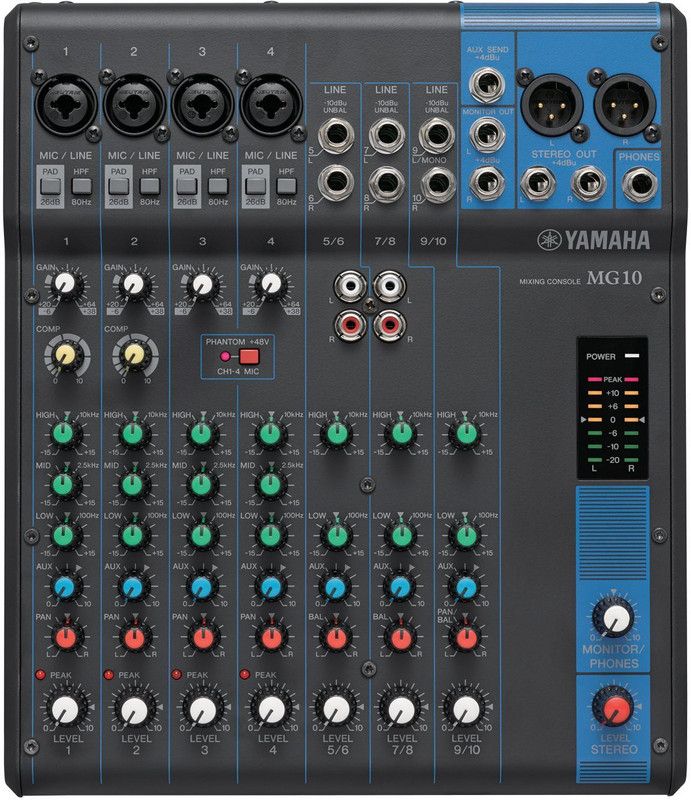 YAMAHA MG10 //IN YEM Analog Sound Mixer