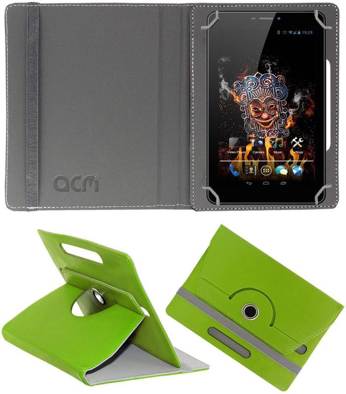 ACM Flip Cover for Ice D3 Spectra  (Green, Cases with Holder, Pack of: 1)