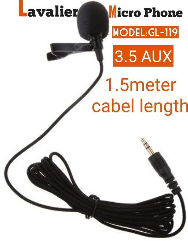 Lavalier Microphone mic  (Black)