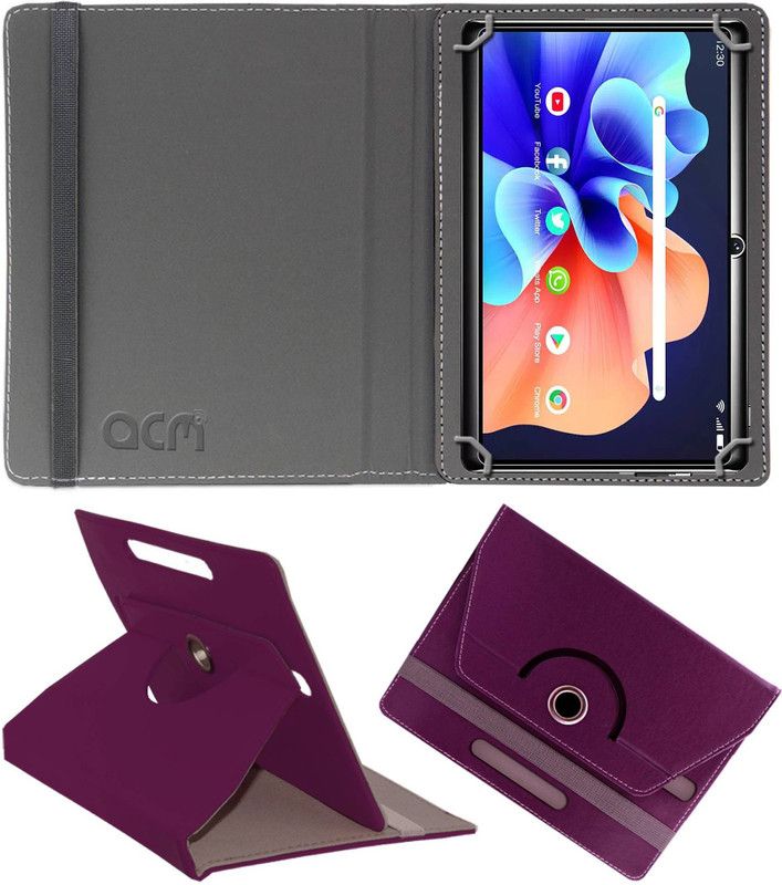 ACM Flip Cover for Ikall N7 Pro  (Purple, Cases with Holder, Pack of: 1)