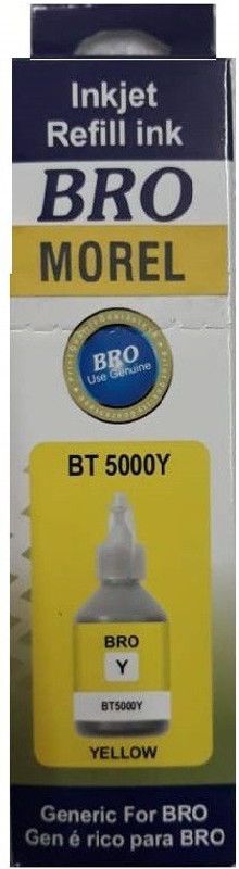 MOREL BT 5000M INK COMPATIBLE FOR USE IN BROTHER DCP T300, T500W, T700W, T800W INKJET PRINTER COLOR YELLOW Yellow Ink Cartridge