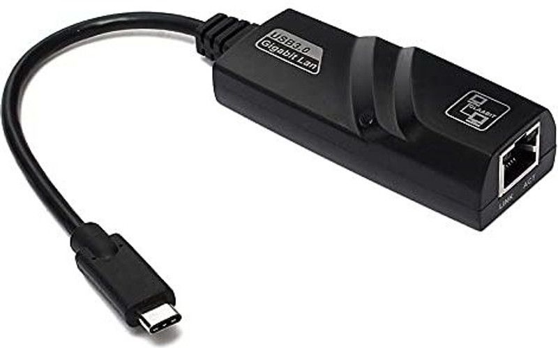 microware Type C to RJ45 Gigabit Ethernet LAN Network Adapter Supporting 10/100/1000 Mbps, Compatible with MacBook Pro 2020, iPad Pro 2020, Surface Book Lan Adapter (1000 Mbps) Lan Adapter  (1000 Mbps)