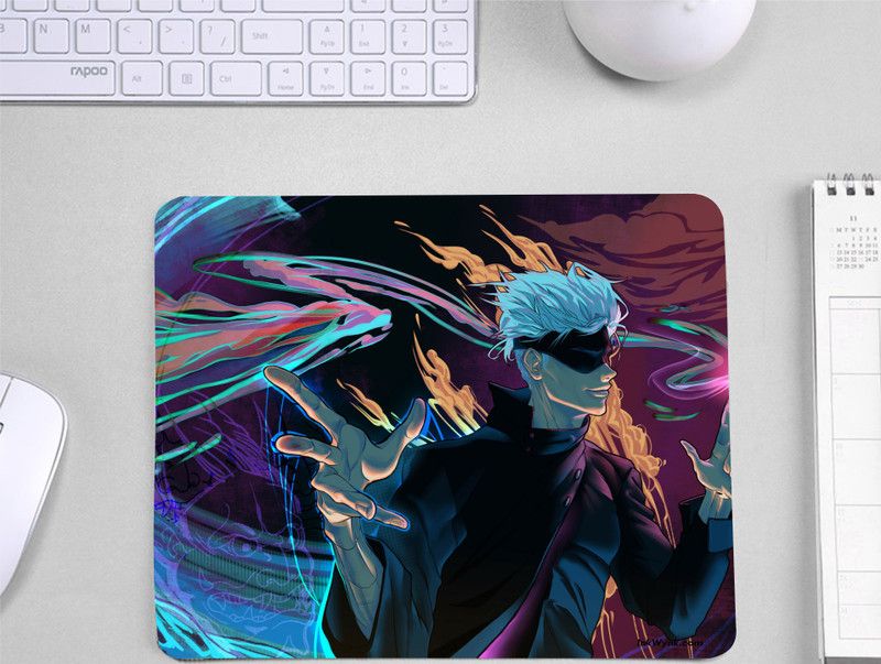 InkWynk Gojo Animated premium Quality Non Skid Gamer Mousepad  (Multicolor)