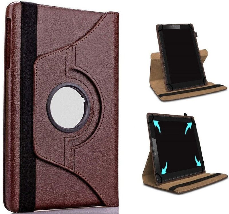 HARITECH Flip Cover for Lenovo Tab M8 (3rd Gen) (8 Inch)  (Brown, Dual Protection, Pack of: 1)