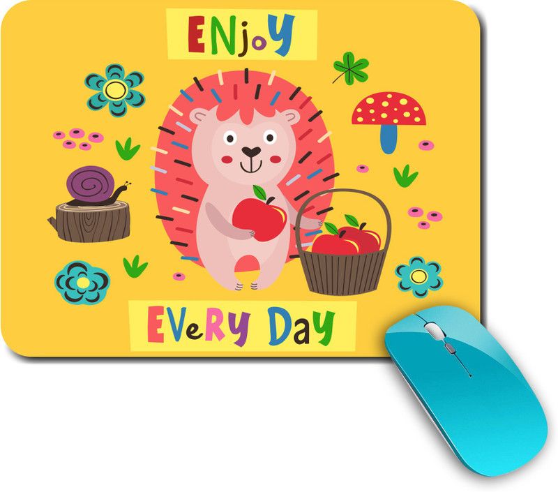 whats your kick Animal Cartoon | Kids | Cartoon | funny Characters | Printed Mouse Pad for Kids/Designer Waterproof Coating Gaming Mouse Pad For Desktop/Laptop (Multi23) Mousepad  (Multicolor)