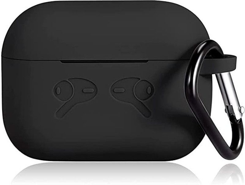 ULTRABYTES Sleeve for air-pods pro  (Black, Dual Protection, Silicon, Pack of: 1)