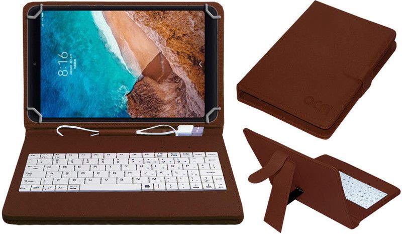 ACM Keyboard Case for Xiaomi Mi Pad 4 Wifi  (Brown, Cases with Holder, Pack of: 1)