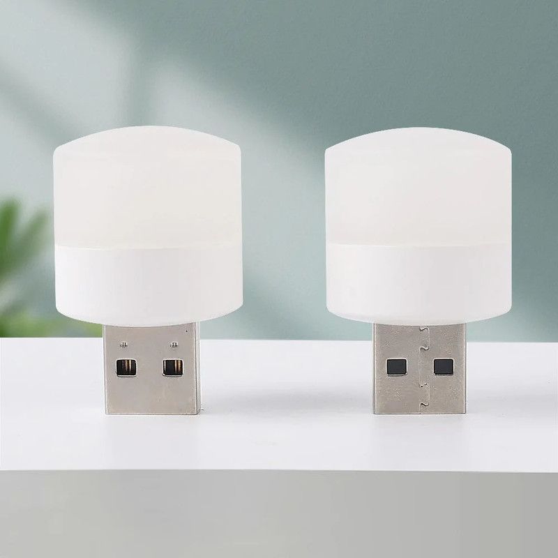 Megatrade BEST BUY Portable USB Night Home Plug in Bulbs LED Toilet Bedroom Lights Bulb USB Home Night Lights Led Light  (White)