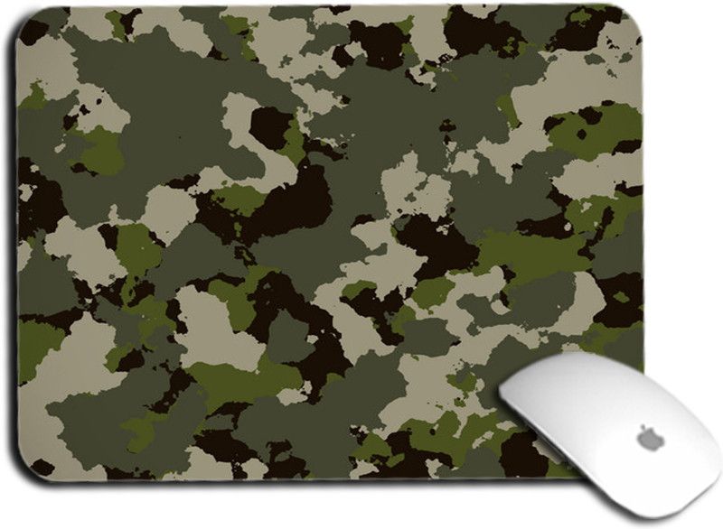 whats your kick Army Theme/ Army Design/ Defence/ Army Camouflage/ Jai Hind printed Mouse Pad/Designer Waterproof Coating Gaming Mouse Pad (Multi 8) Mousepad  (Multicolor)