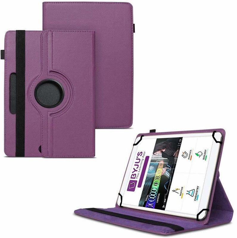 TGK Flip Cover for Byju Learning Tab 10 inch Tablet 360 Degree Rotating Case  (Purple, Cases with Holder, Pack of: 1)
