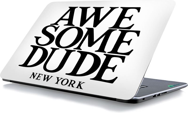 RADANYA Awe Some Dude New York Vinyl Laptop Decal 15.6