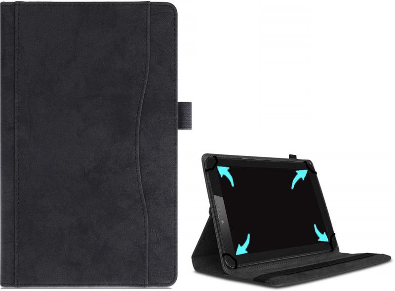 realtech Flip Cover for Huawei MediaPad M5 lite (10.1 Inch)  (Black, Magnetic Case, Pack of: 1)