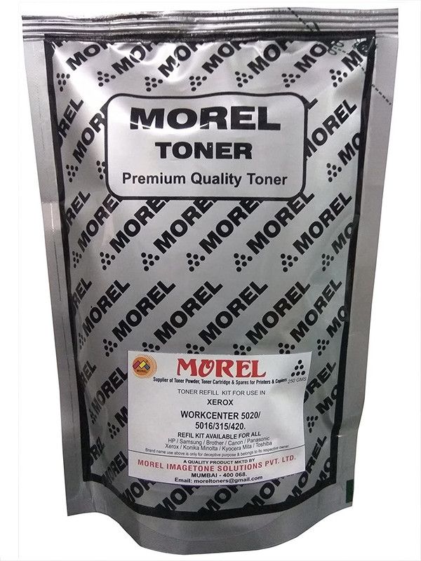 MOREL TONER POWDER FOR USE IN XEROX WORKCENTER 5020/5016/315/420 PRINTER AND PHOTOCOPIER Black Ink Cartridge
