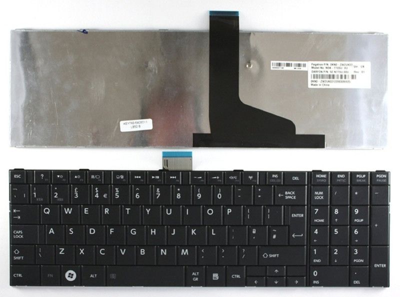 TECHCLONE Laptop Keyboard Replacement C850, L850, C845, C855, C870 Internal Laptop Keyboard  (Black)