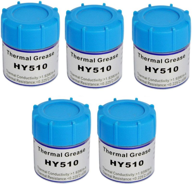 Teratech (Pack of 5) Heat Sink Compound Thermal Silicon Conductive Grease Paste Carbon Based Thermal Paste  (10 g 1.93 W/mK)