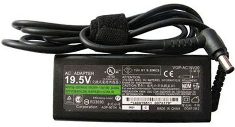 TECHCLONE Laptop Replacement VGP series (19.5V 3.9A 75W) 75 W Adapter  (Power Cord Included)