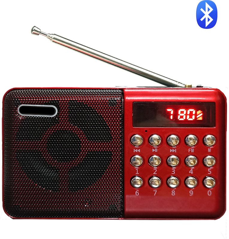 Fangtooth RM-BT615 Bluetooth Multimedia FM USB Player Supports Headphone Out FM Radio  (Red)