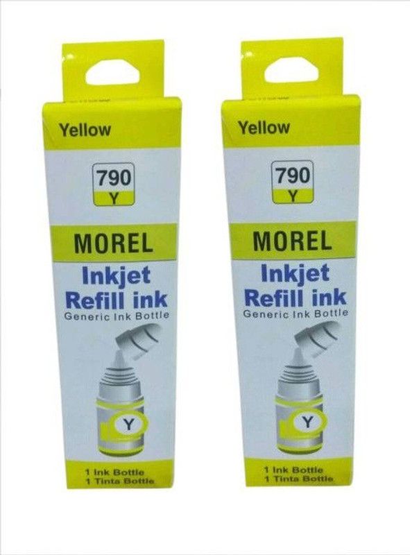 MOREL GI790 INK COMPATIBLE FOR CANON G1000 , G2000 , G3000 , G4000 INKJET PRINTER COLOR YELLOW PACK OF 2 Yellow Ink Cartridge